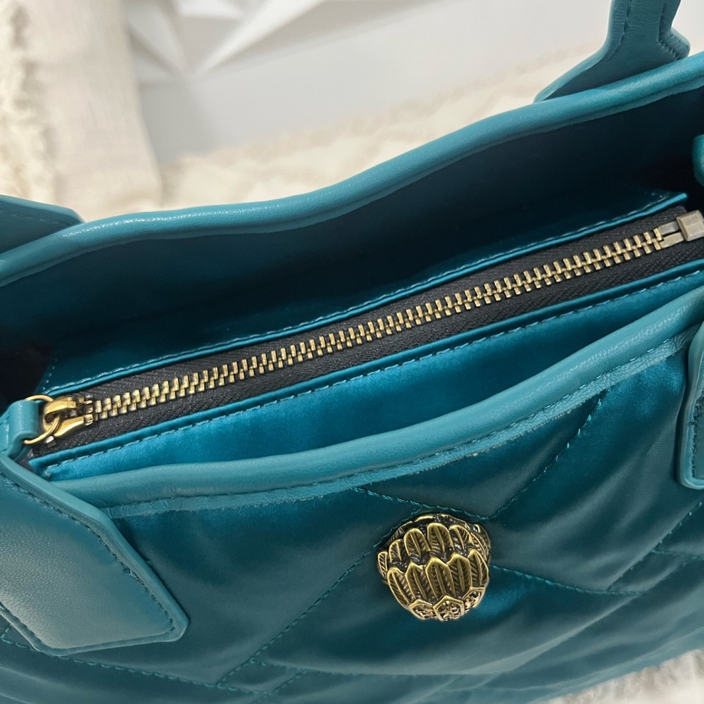 Kurt Geiger Teal Quilted Tote Bag (Shopper Bag) - Picture 5 of 11